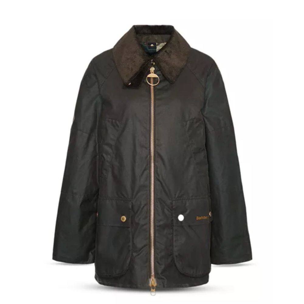 Barbour Olive Green Waxed Utility Jacket - Picture 4 of 10
